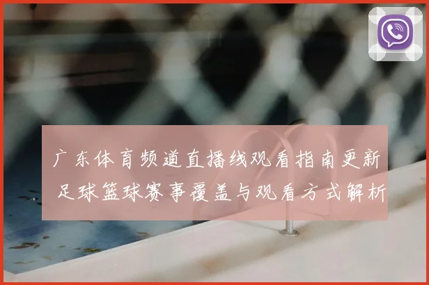 广东体育频道直播线观看指南更新 足球篮球赛事覆盖与观看方式解析
